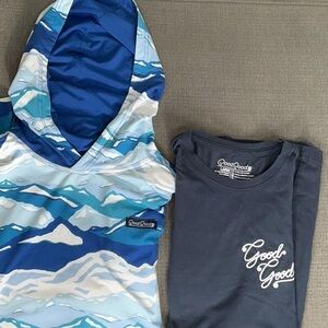 Lot of 2 Good Good golf hoodie , and tee shirt